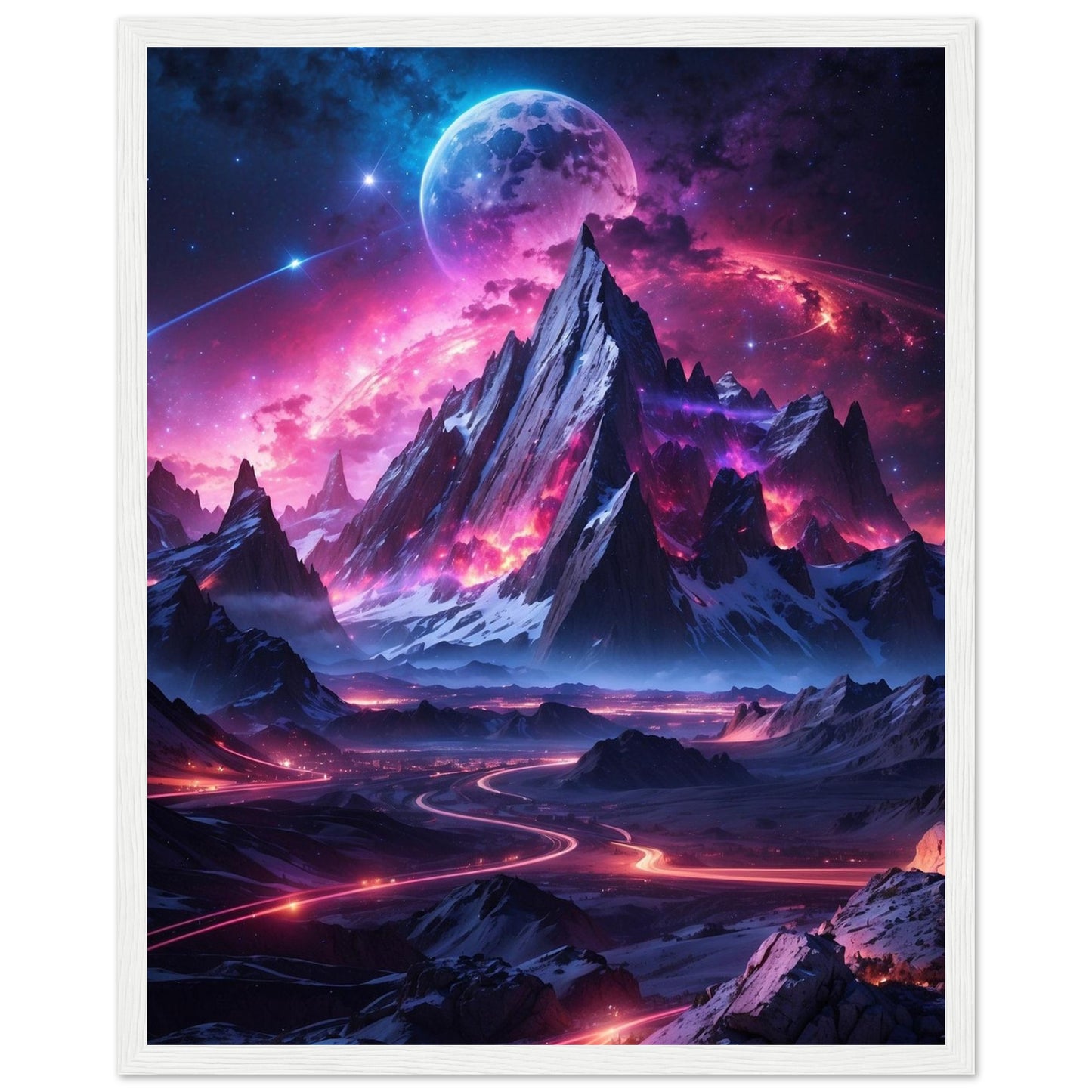 Premium Matte Paper Wooden Framed Poster
