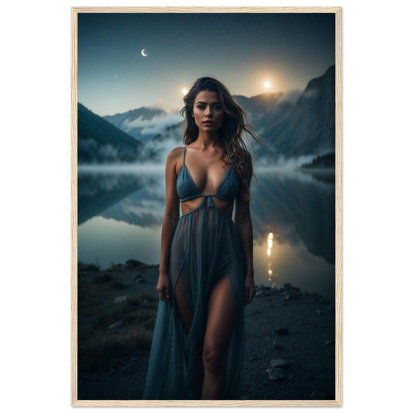 Premium Matte Paper Wooden Framed Poster