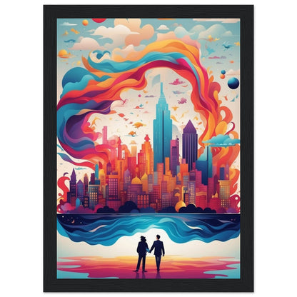 Premium Matte Paper Wooden Framed Poster