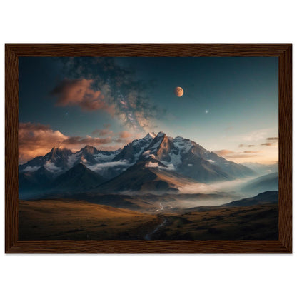 Premium Matte Paper Wooden Framed Poster