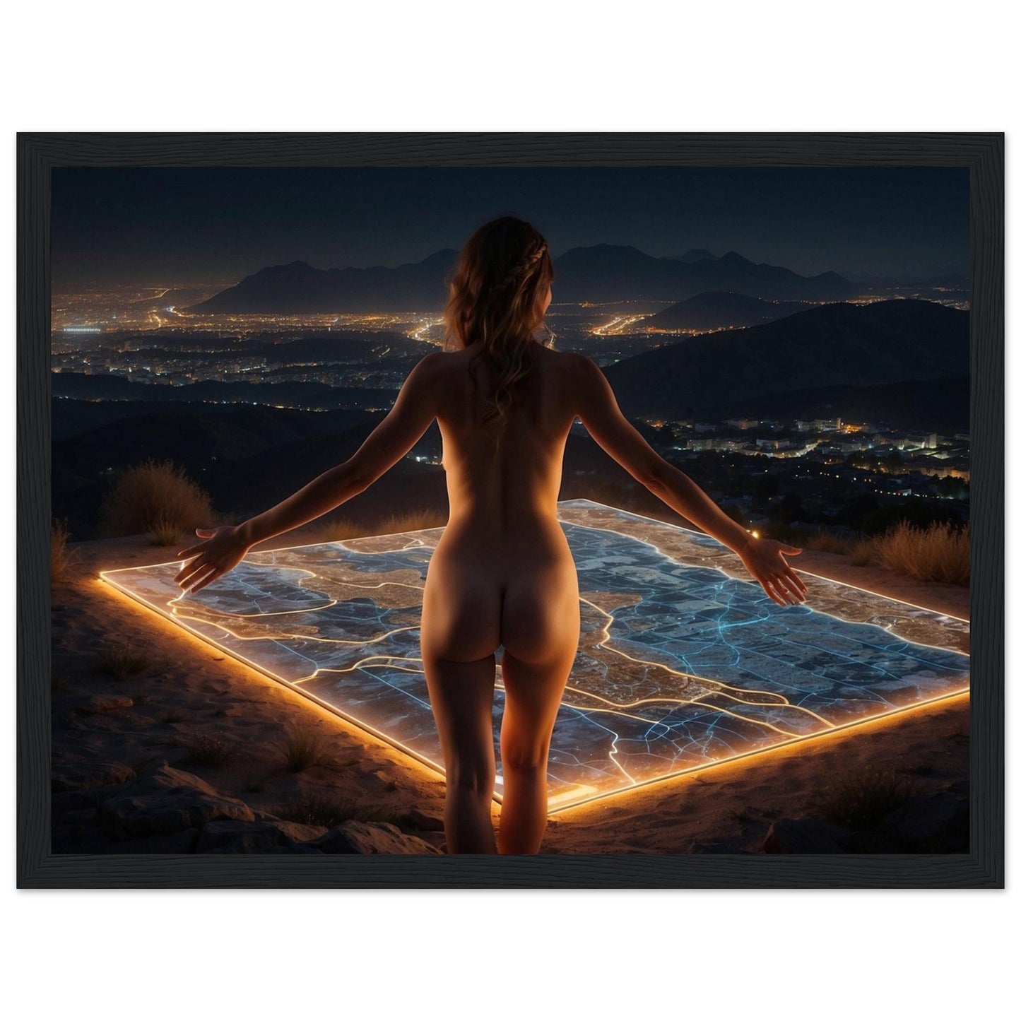 Premium Matte Paper Wooden Framed Poster
