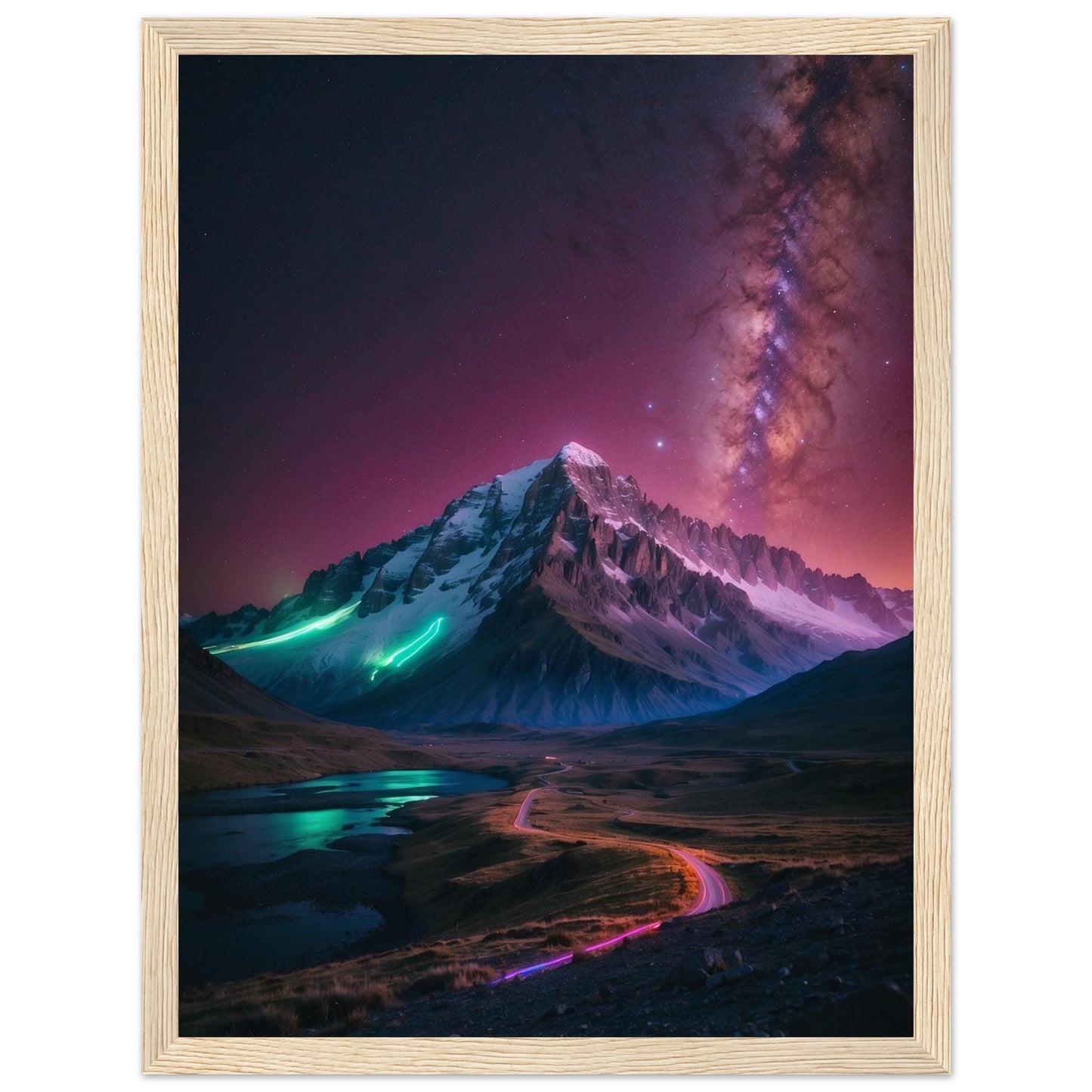 Premium Matte Paper Wooden Framed Poster