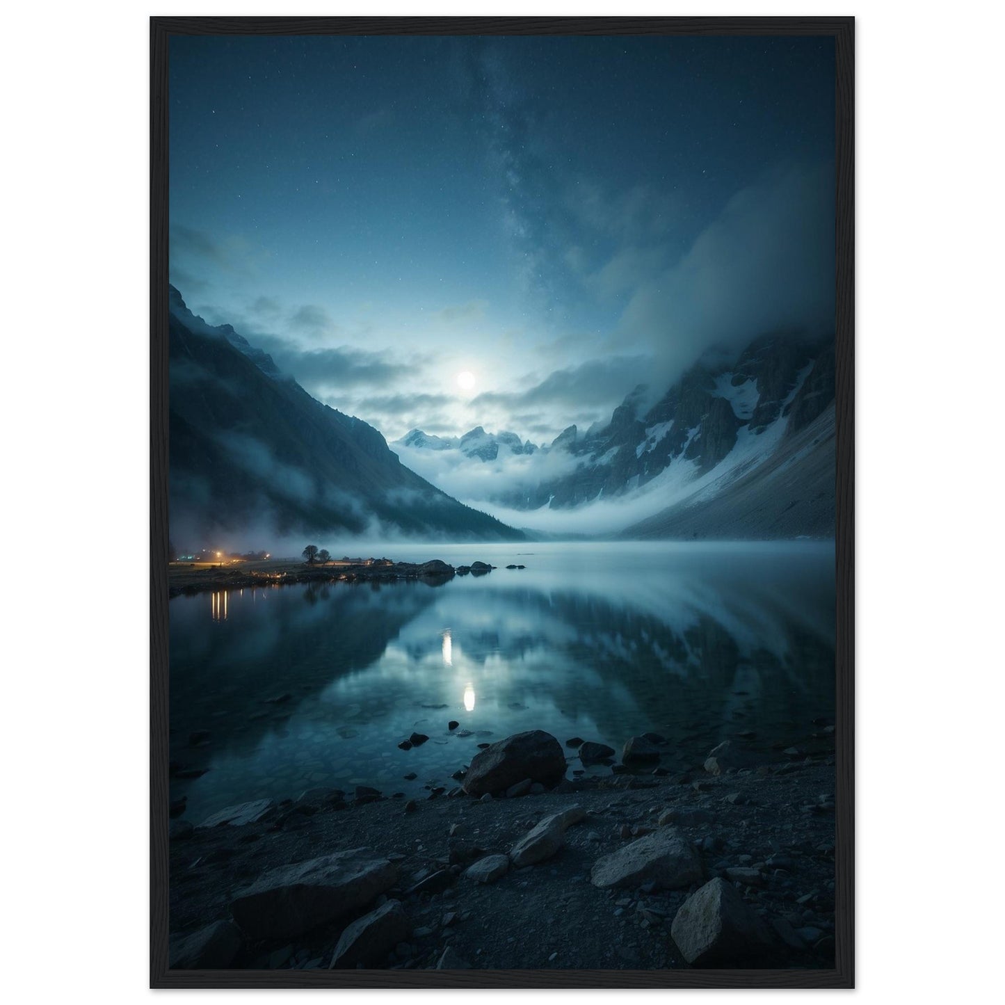 Premium Matte Paper Wooden Framed Poster