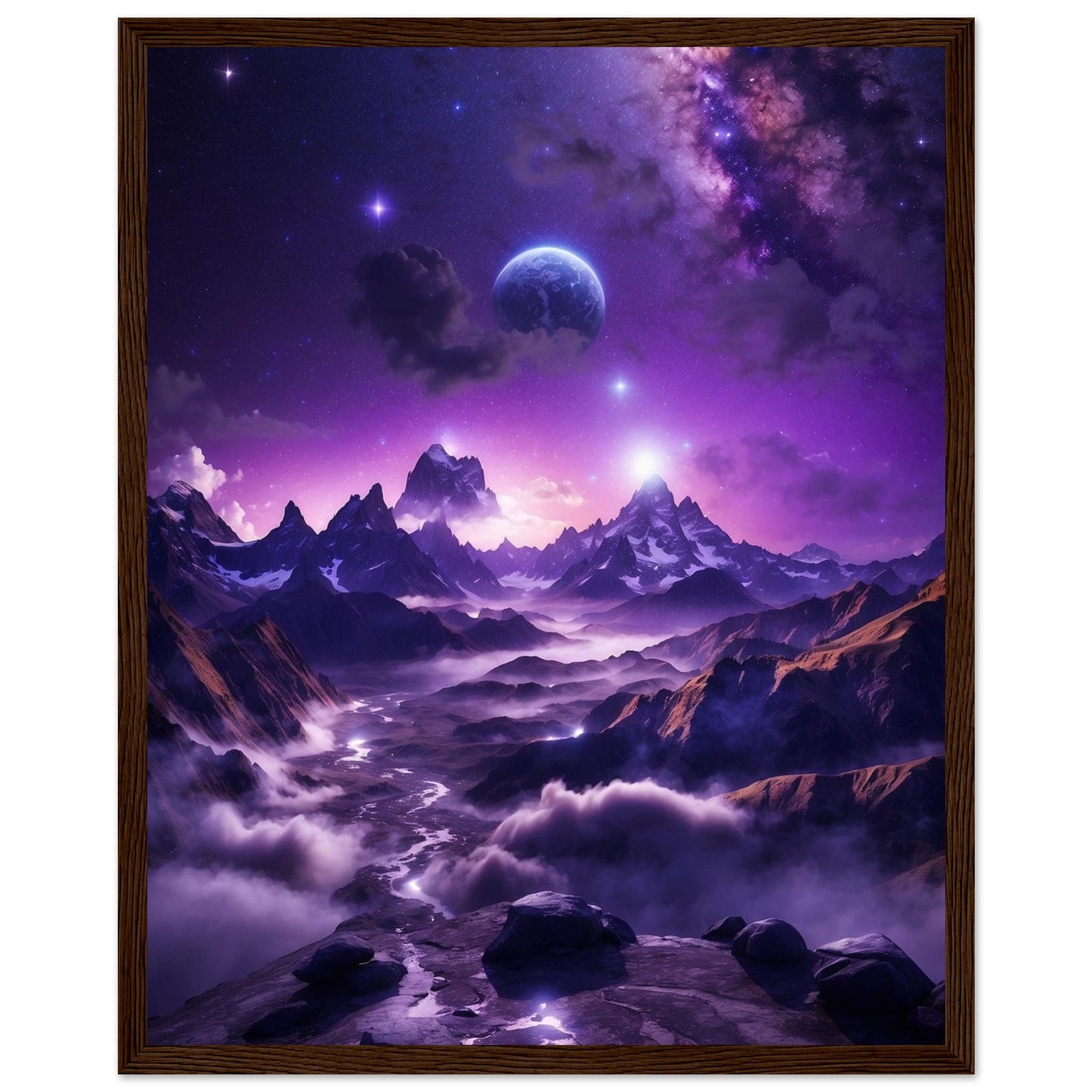 Premium Matte Paper Wooden Framed Poster