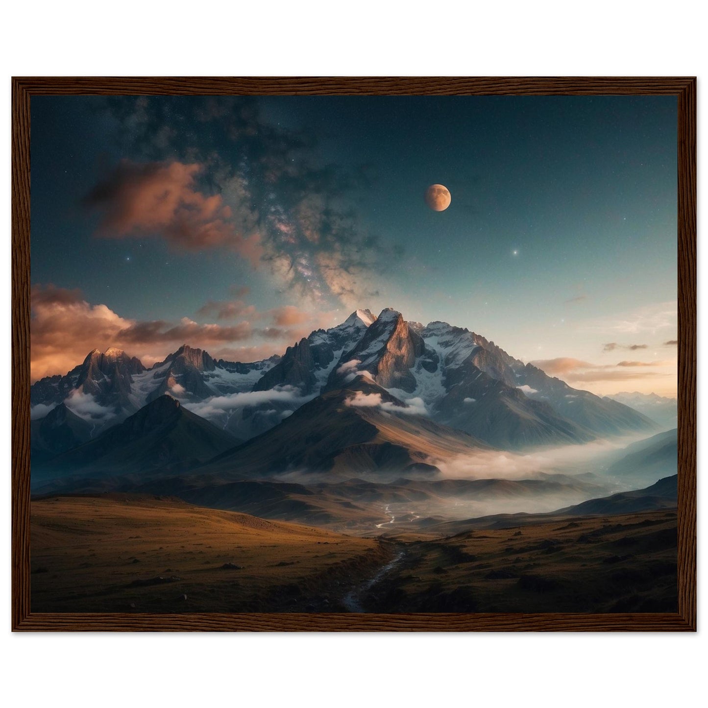 Premium Matte Paper Wooden Framed Poster