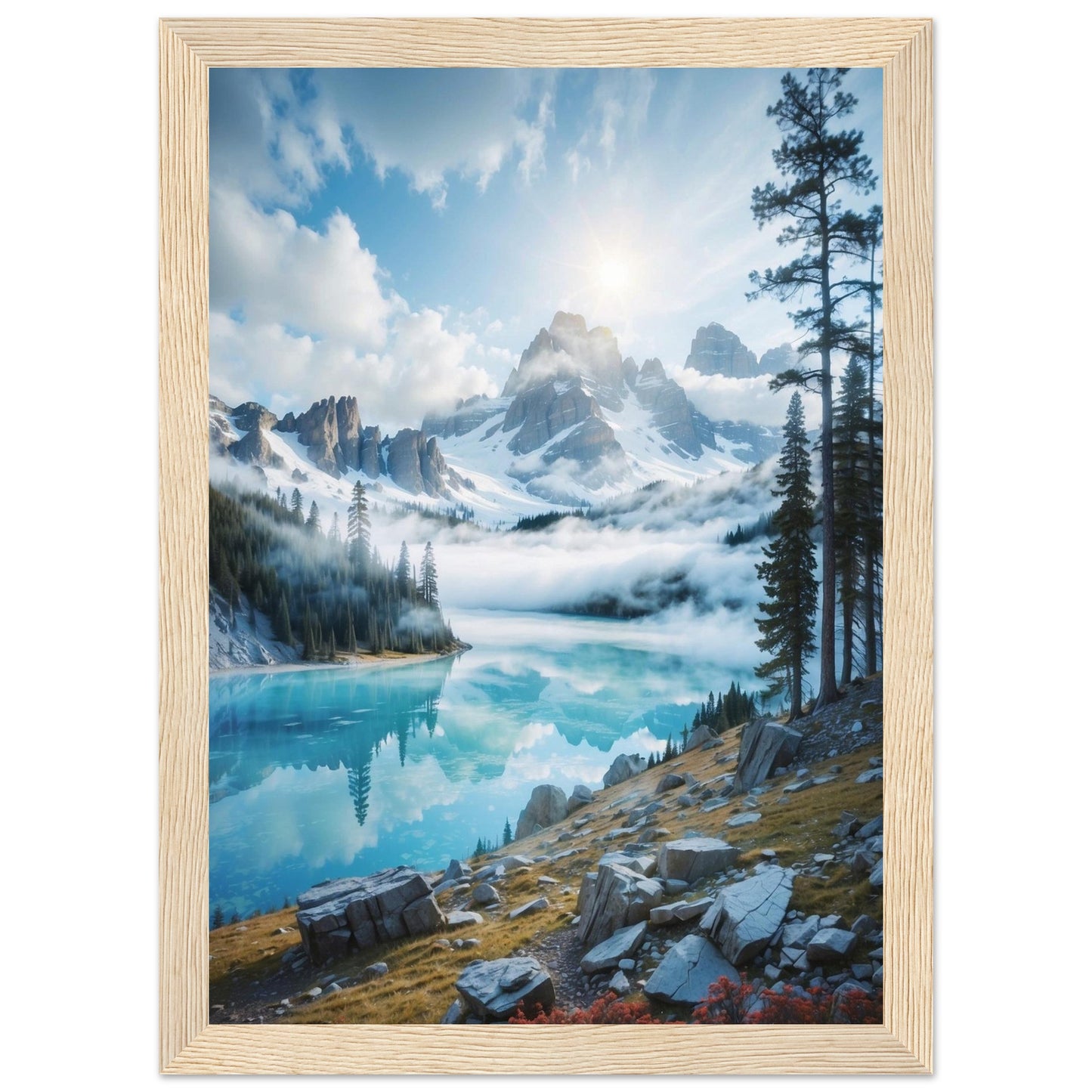 Premium Matte Paper Wooden Framed Poster