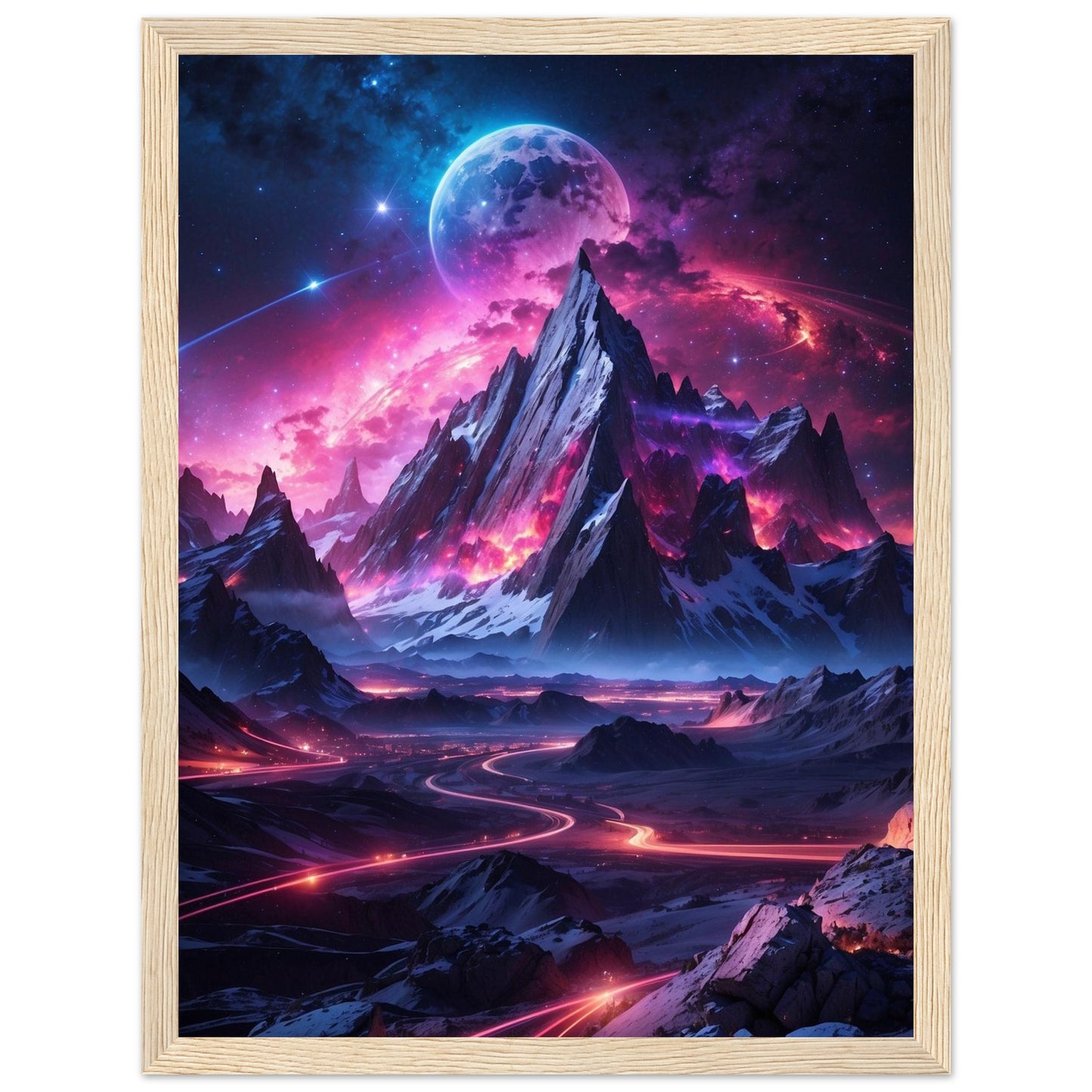 Premium Matte Paper Wooden Framed Poster