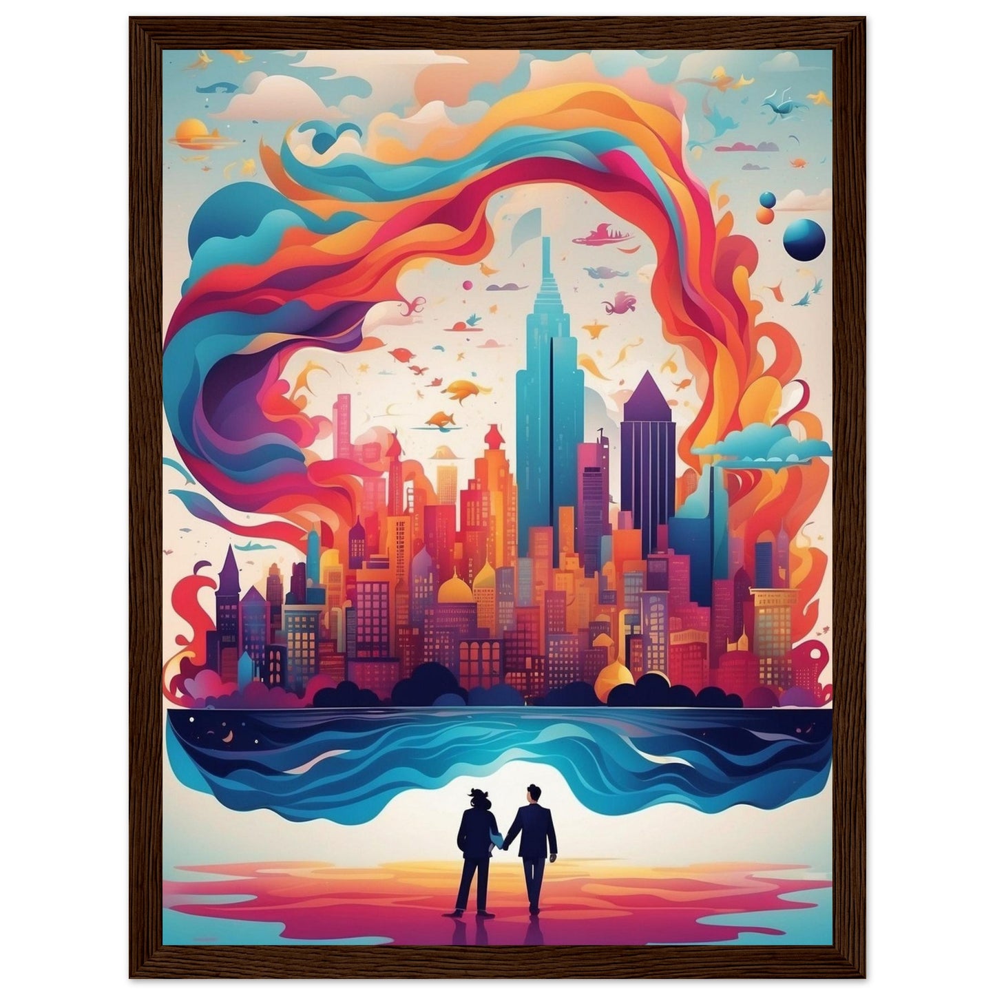 Premium Matte Paper Wooden Framed Poster