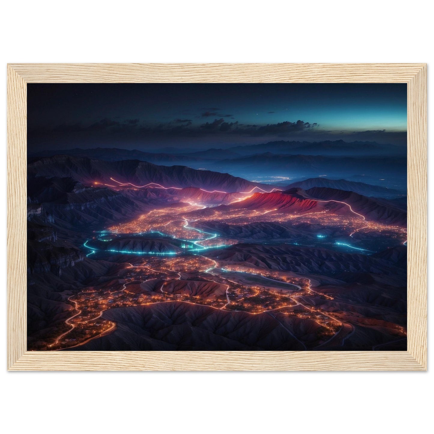 Premium Matte Paper Wooden Framed Poster