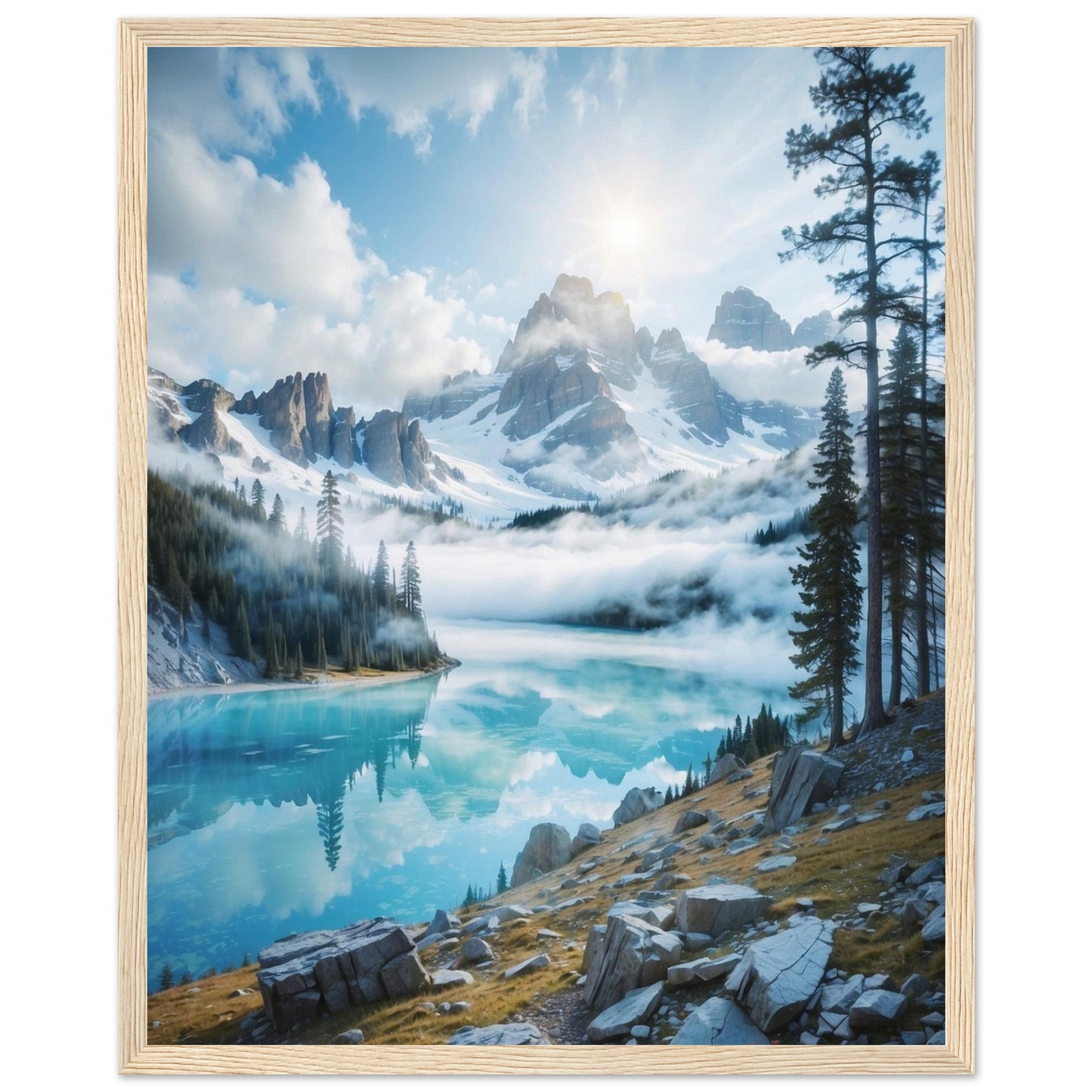 Premium Matte Paper Wooden Framed Poster