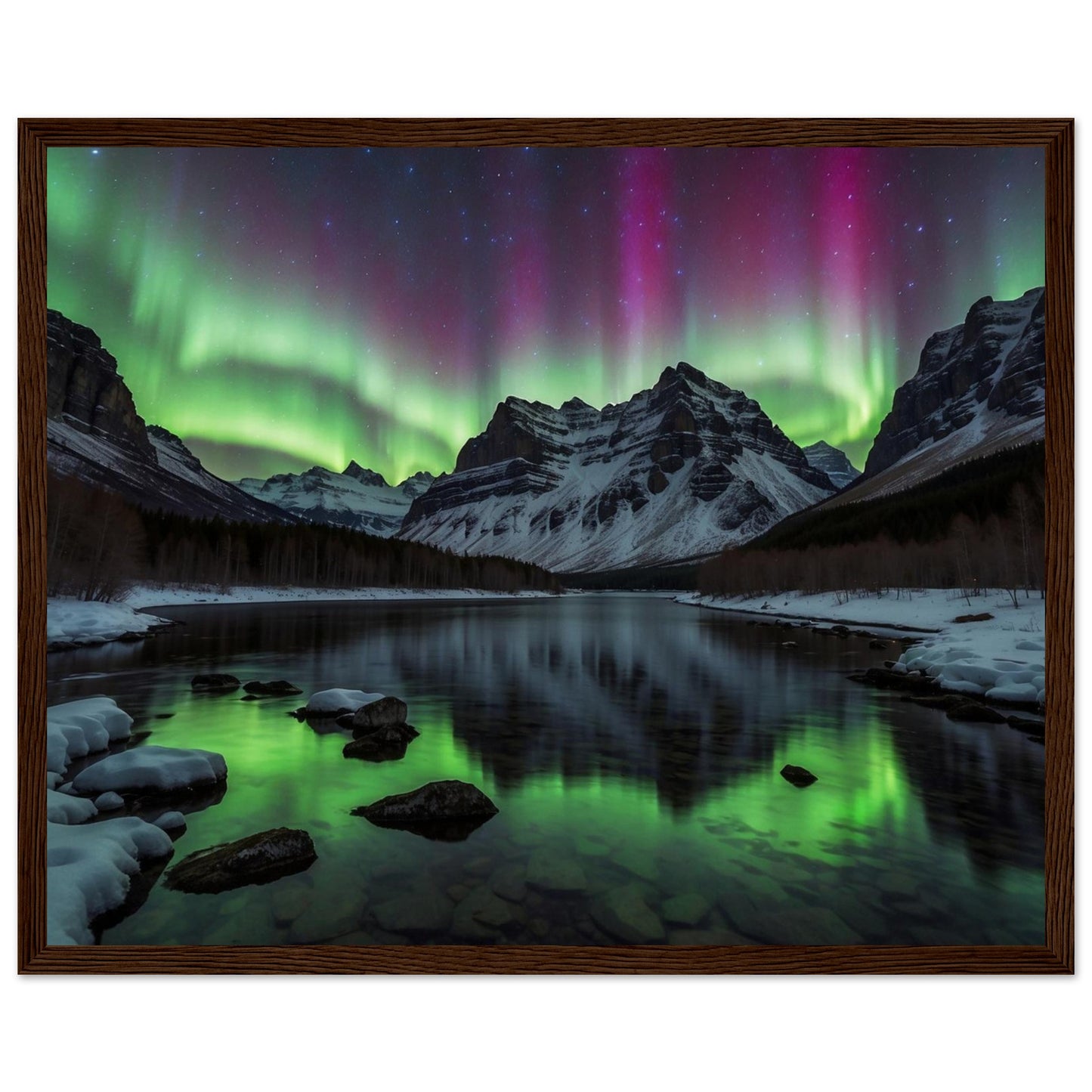 Premium Matte Paper Wooden Framed Poster
