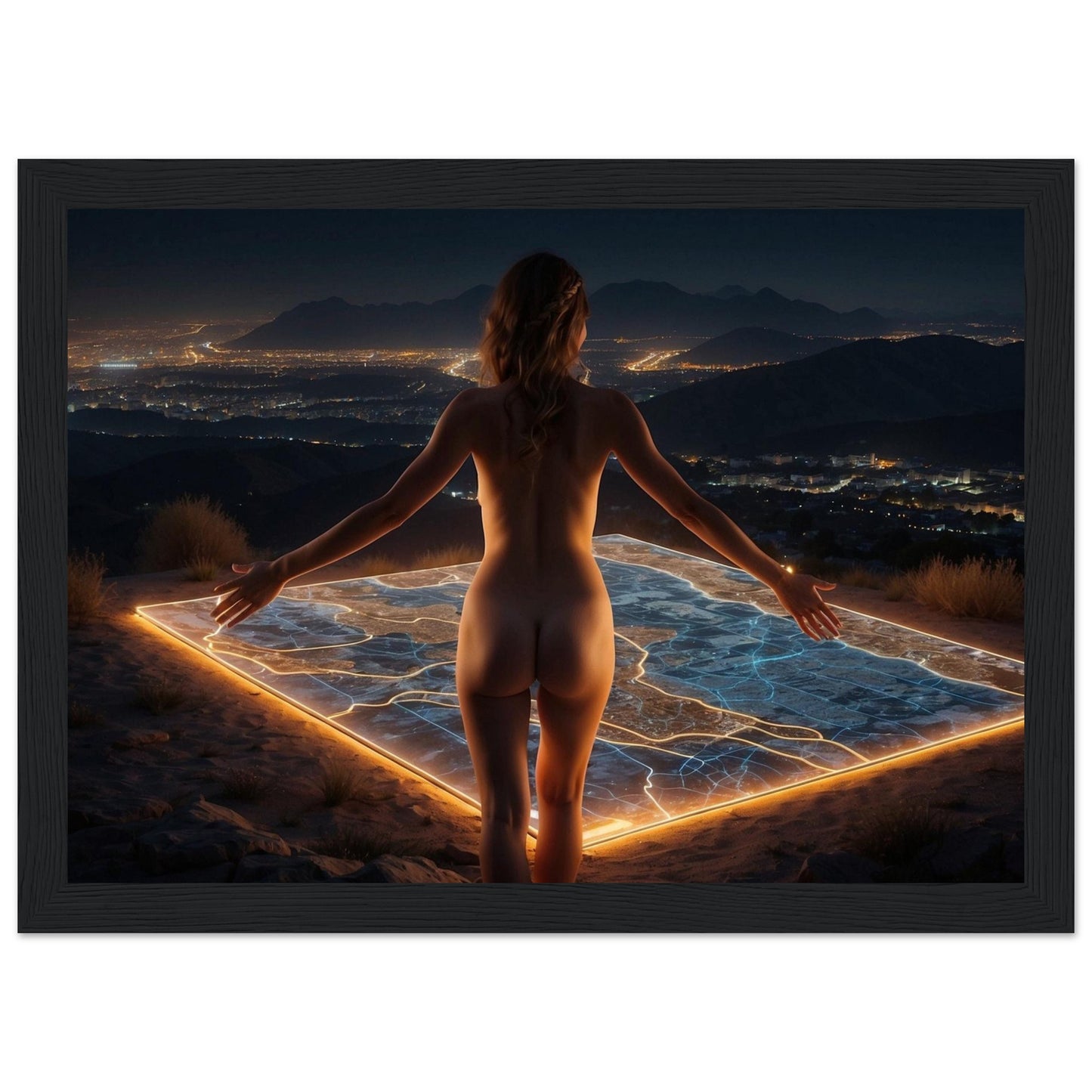 Premium Matte Paper Wooden Framed Poster