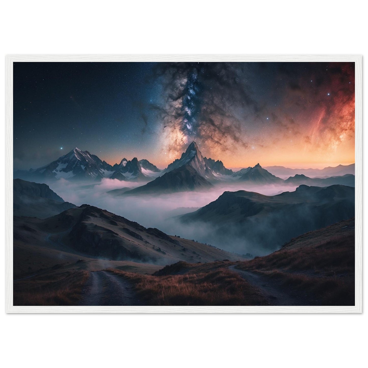 Premium Matte Paper Wooden Framed Poster
