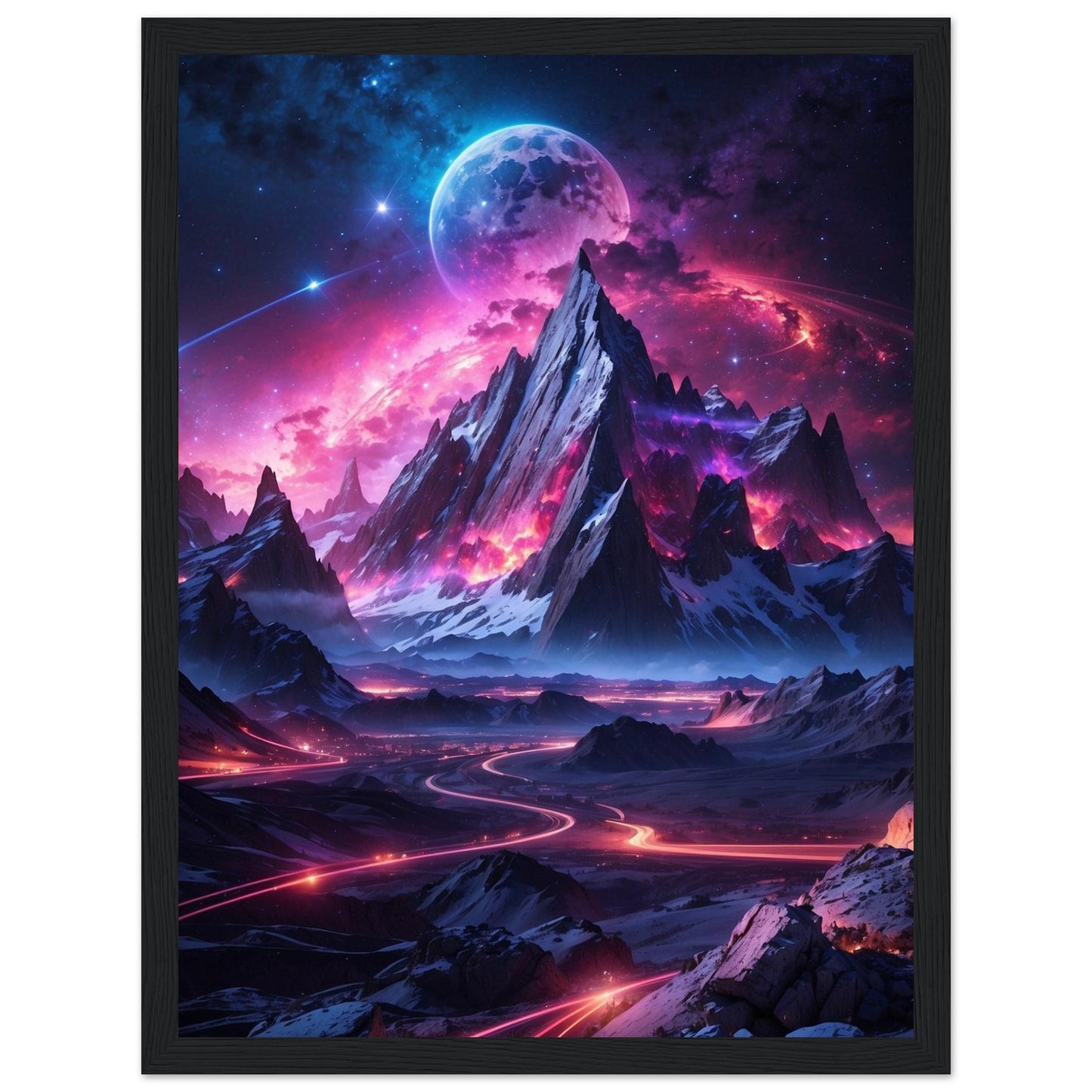Premium Matte Paper Wooden Framed Poster