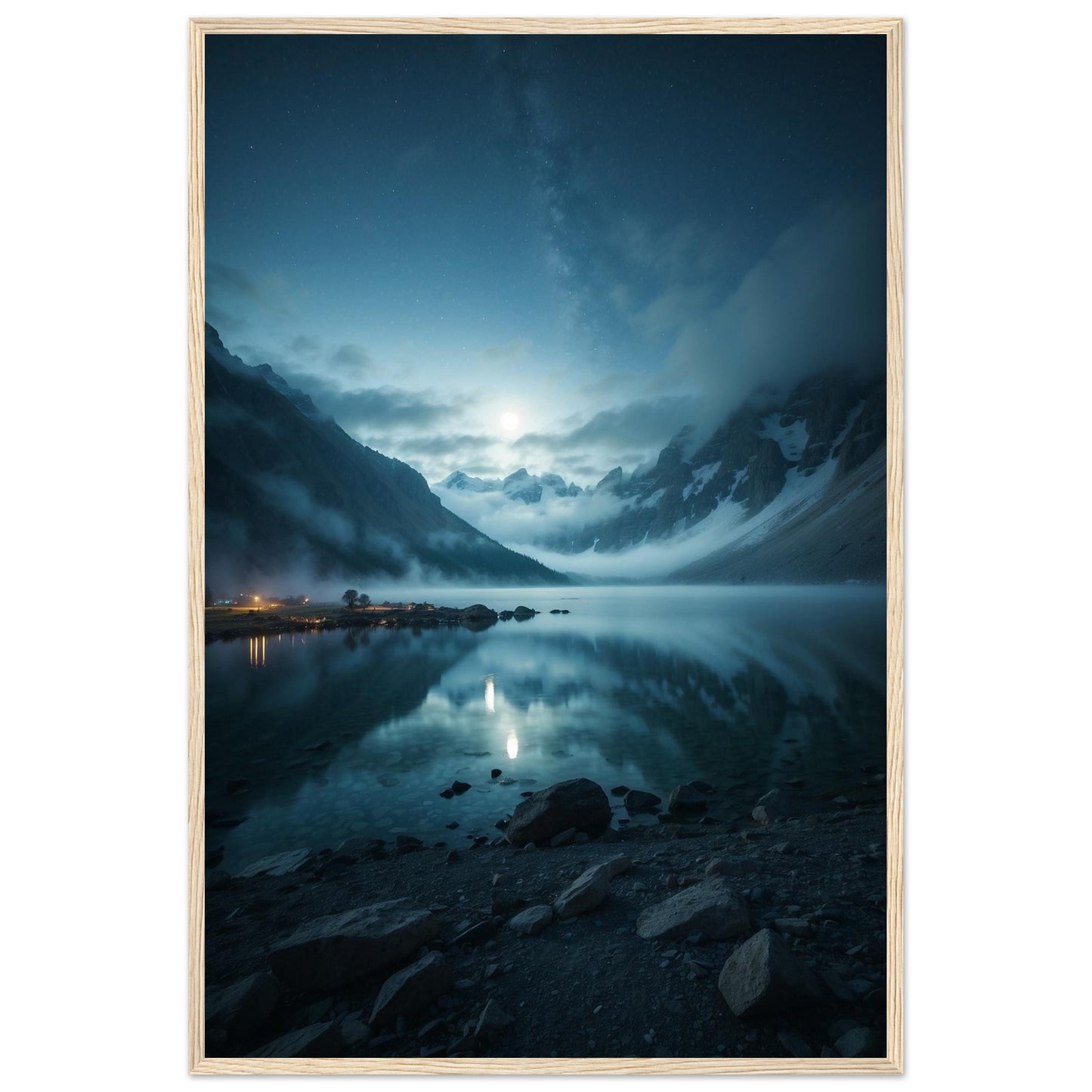 Premium Matte Paper Wooden Framed Poster