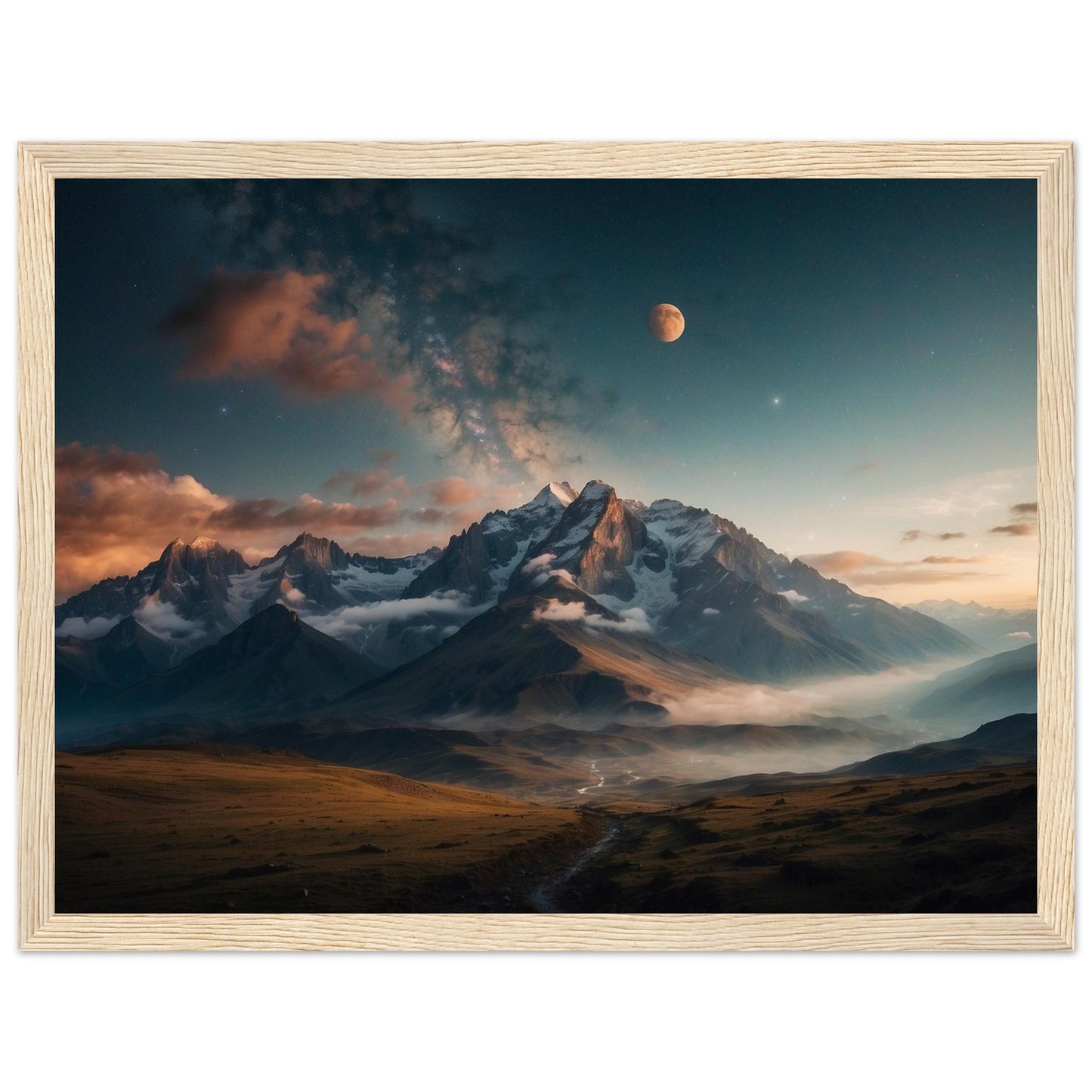 Premium Matte Paper Wooden Framed Poster