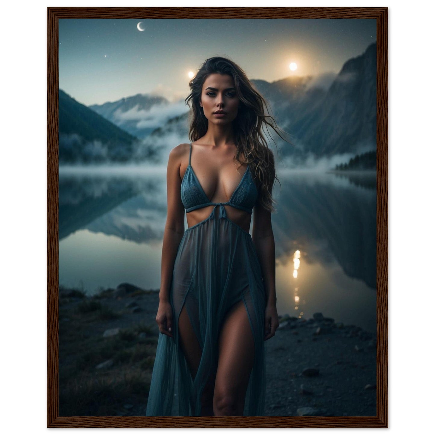 Premium Matte Paper Wooden Framed Poster