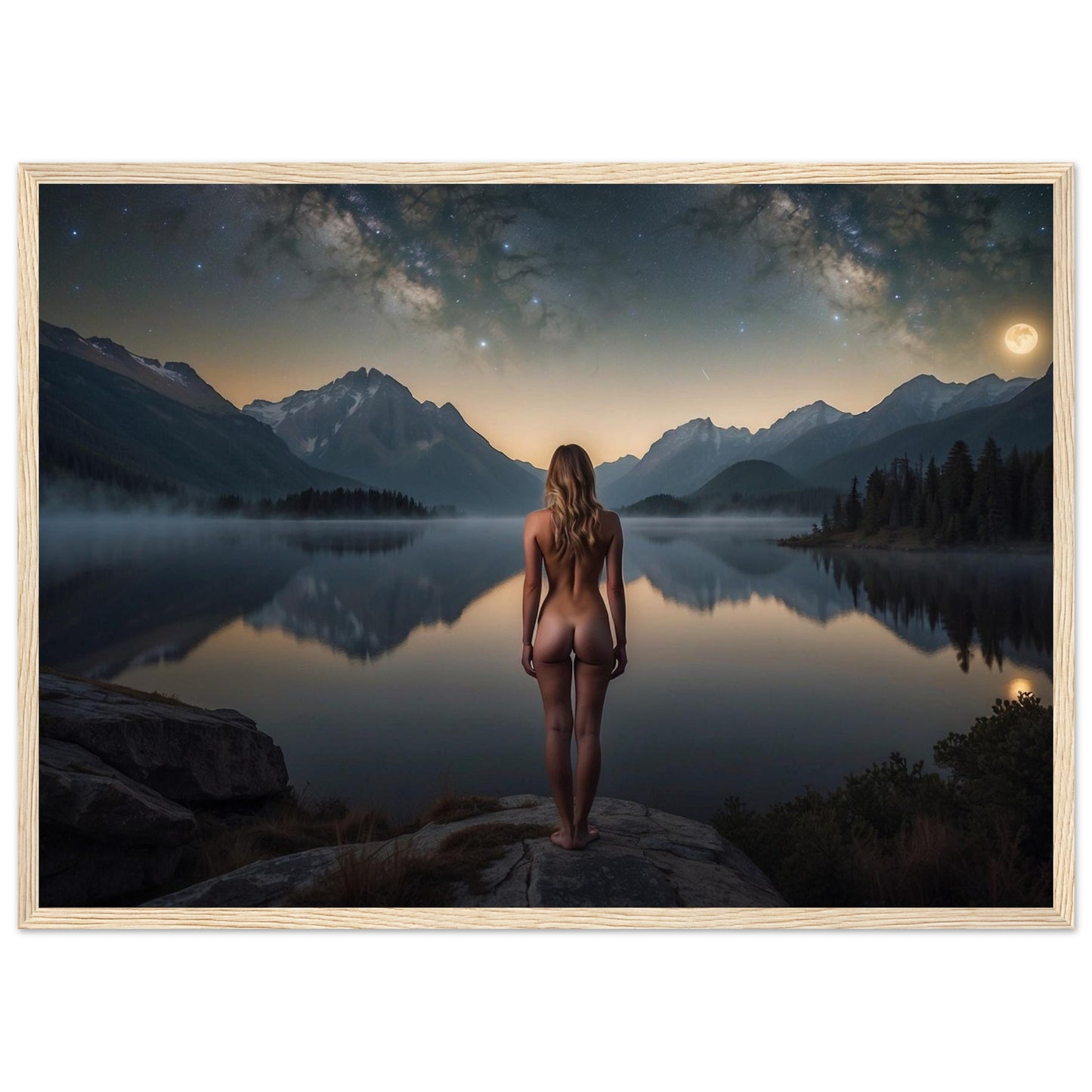 Premium Matte Paper Wooden Framed Poster