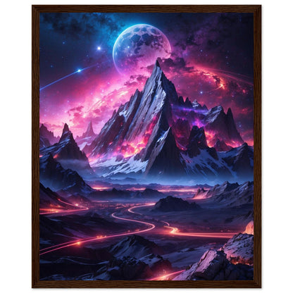 Premium Matte Paper Wooden Framed Poster