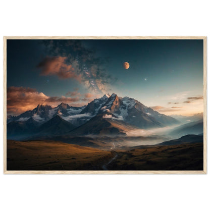 Premium Matte Paper Wooden Framed Poster