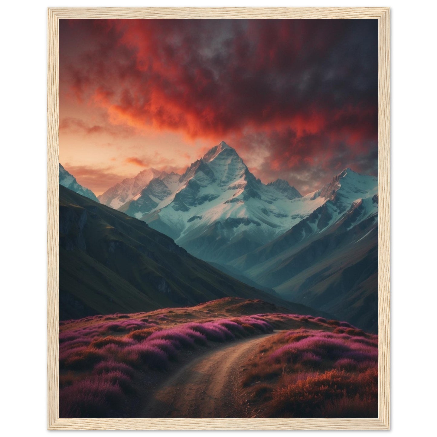 Premium Matte Paper Wooden Framed Poster