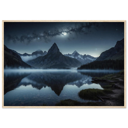 Premium Matte Paper Wooden Framed Poster