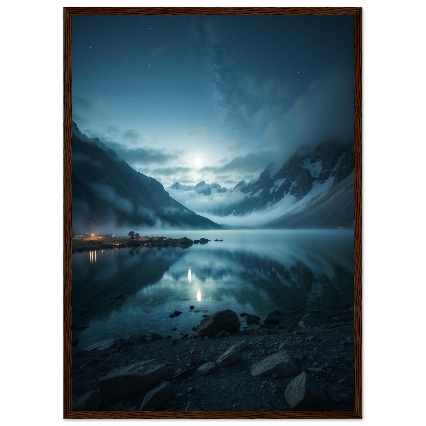 Premium Matte Paper Wooden Framed Poster