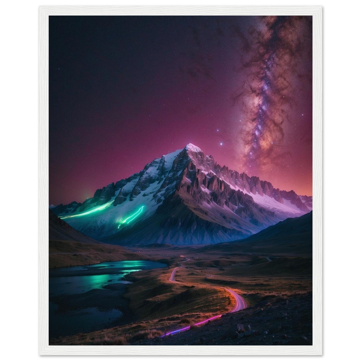 Premium Matte Paper Wooden Framed Poster