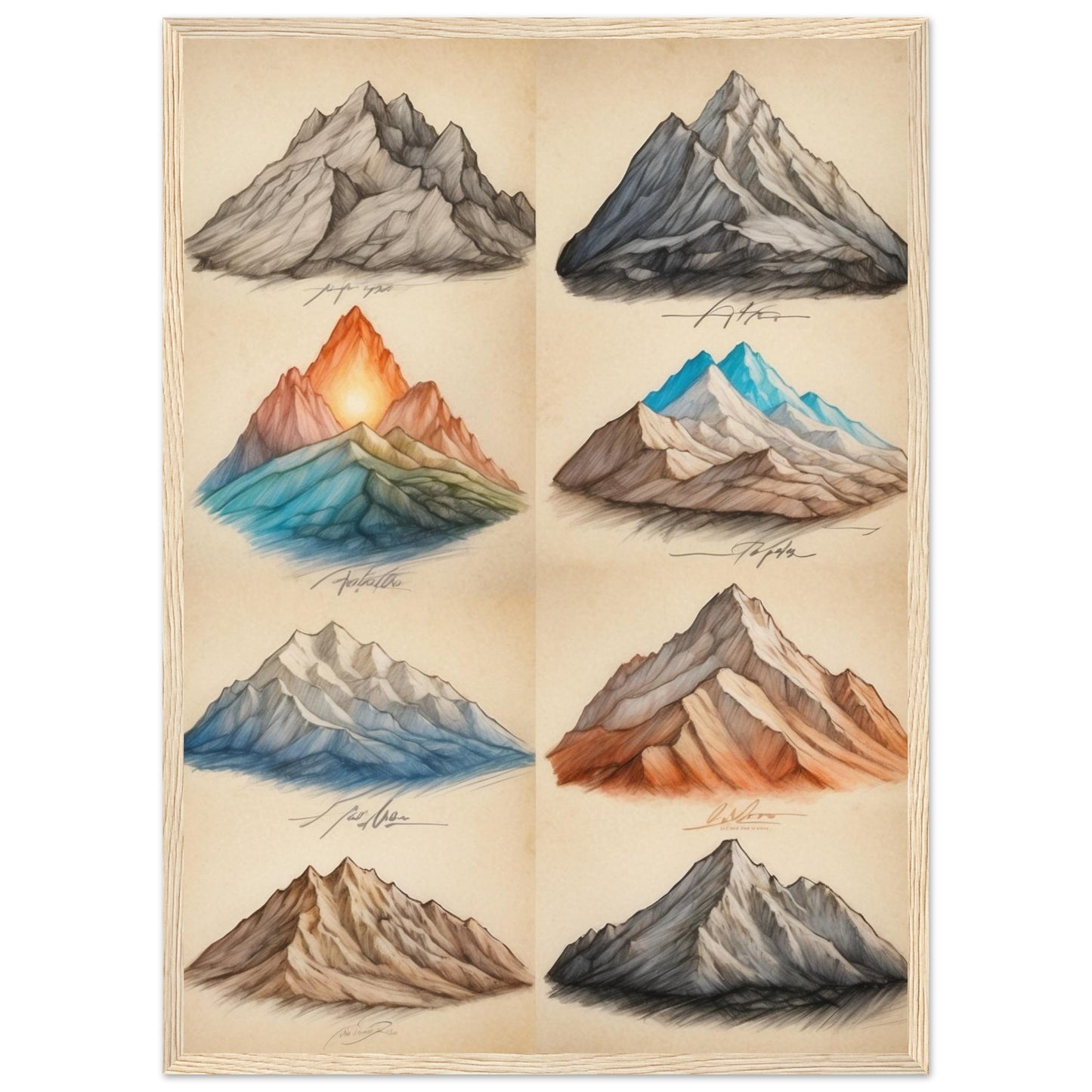 Premium Matte Paper Wooden Framed Poster