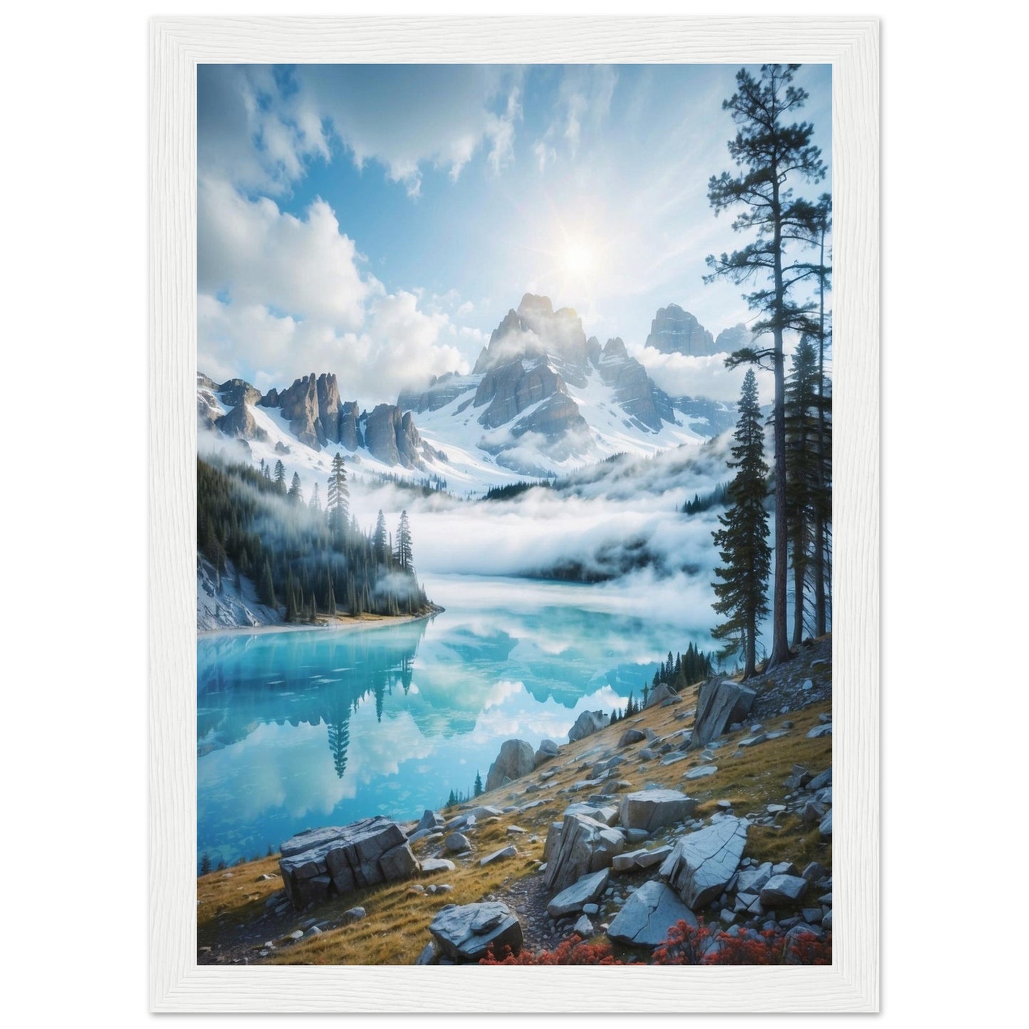 Premium Matte Paper Wooden Framed Poster
