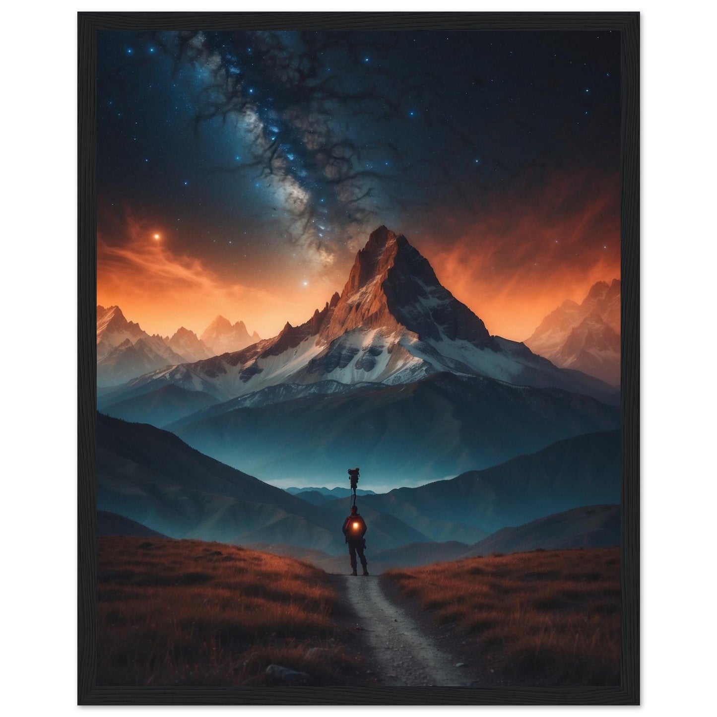 Premium Matte Paper Wooden Framed Poster