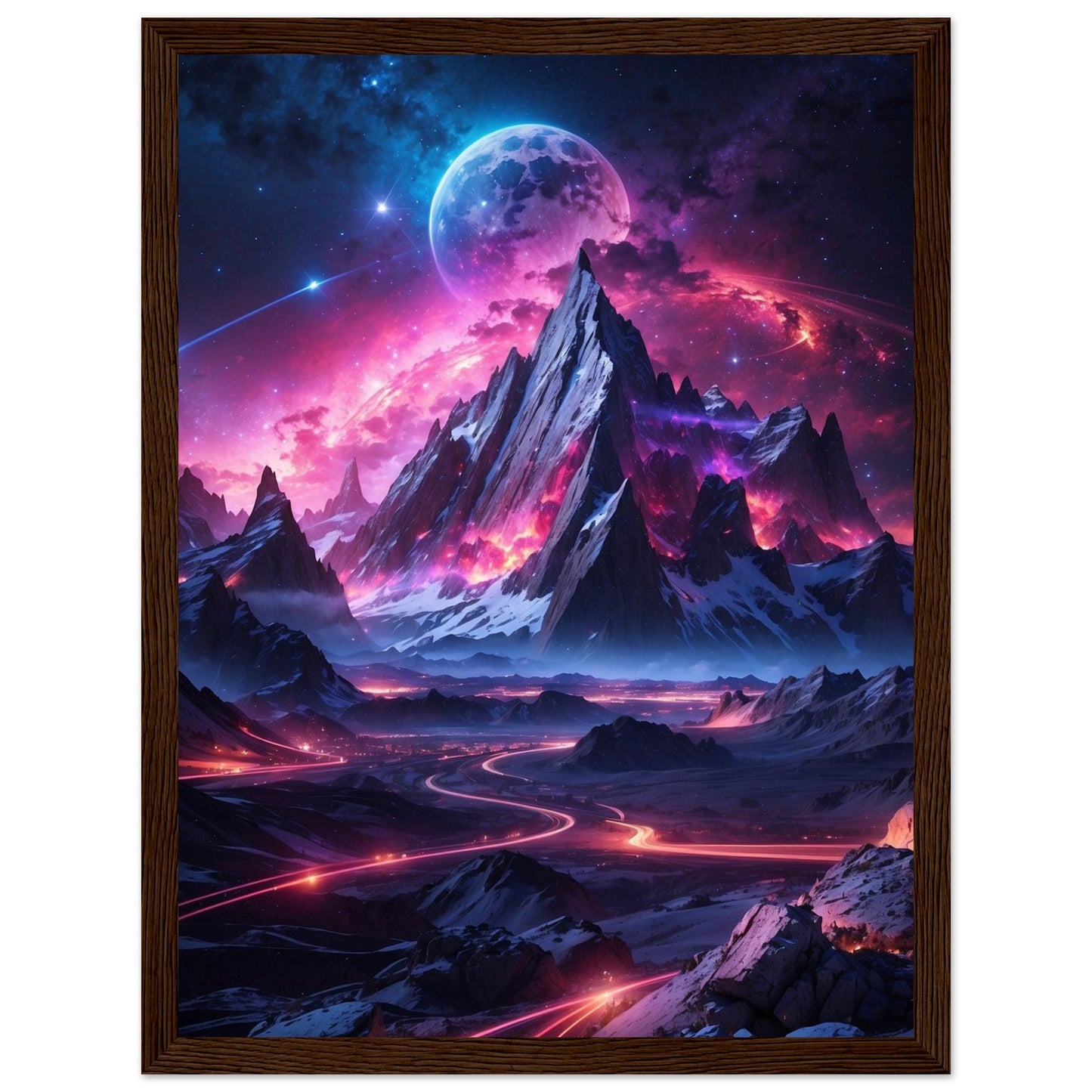Premium Matte Paper Wooden Framed Poster