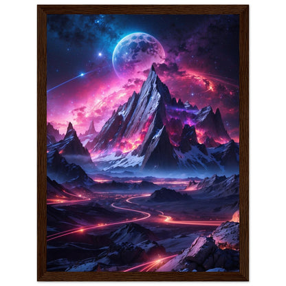 Premium Matte Paper Wooden Framed Poster