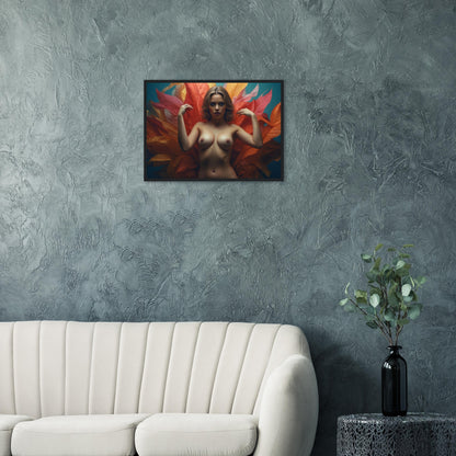 Premium Matte Paper Wooden Framed Poster