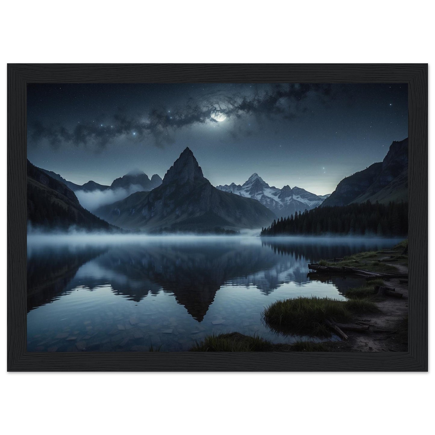 Premium Matte Paper Wooden Framed Poster
