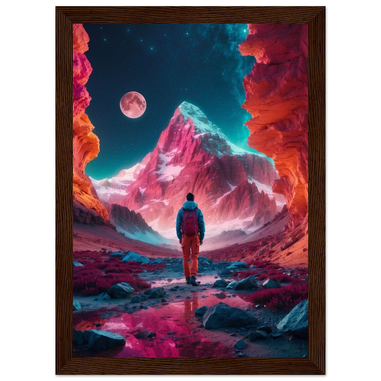 Premium Matte Paper Wooden Framed Poster