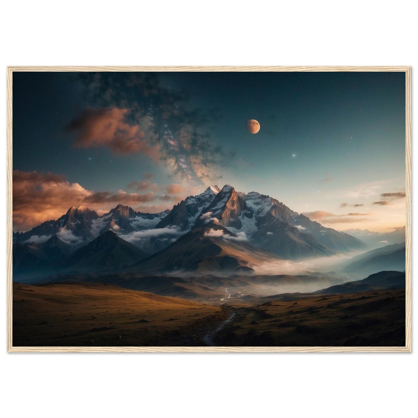 Premium Matte Paper Wooden Framed Poster