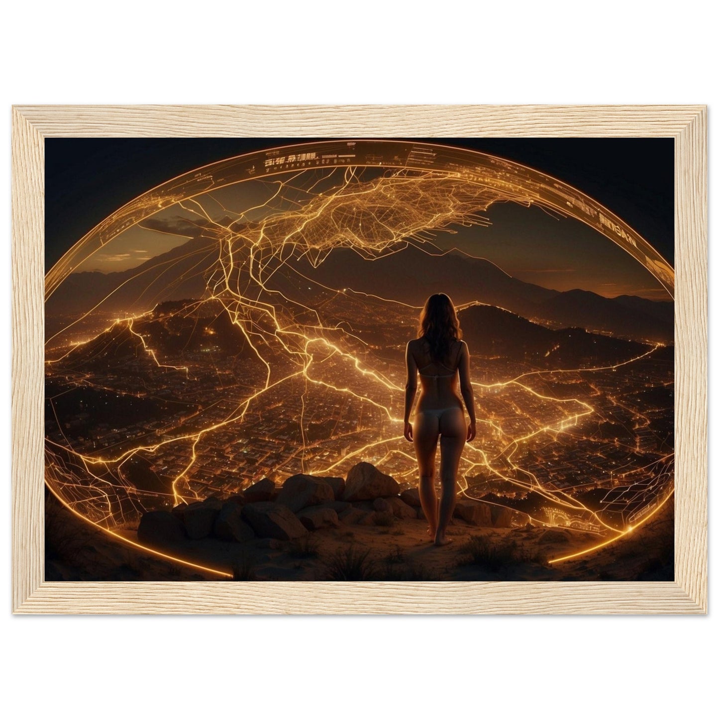 Premium Matte Paper Wooden Framed Poster