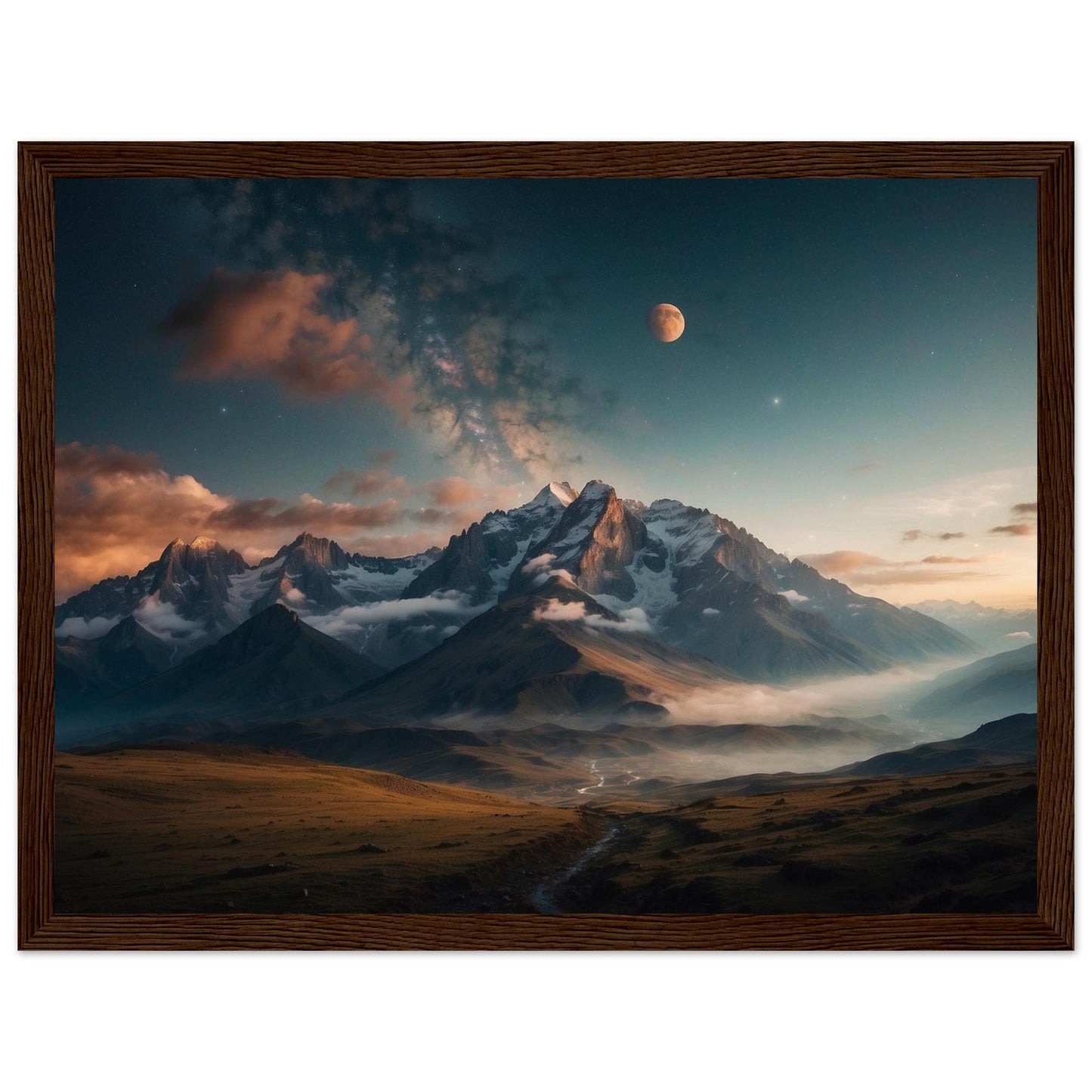 Premium Matte Paper Wooden Framed Poster
