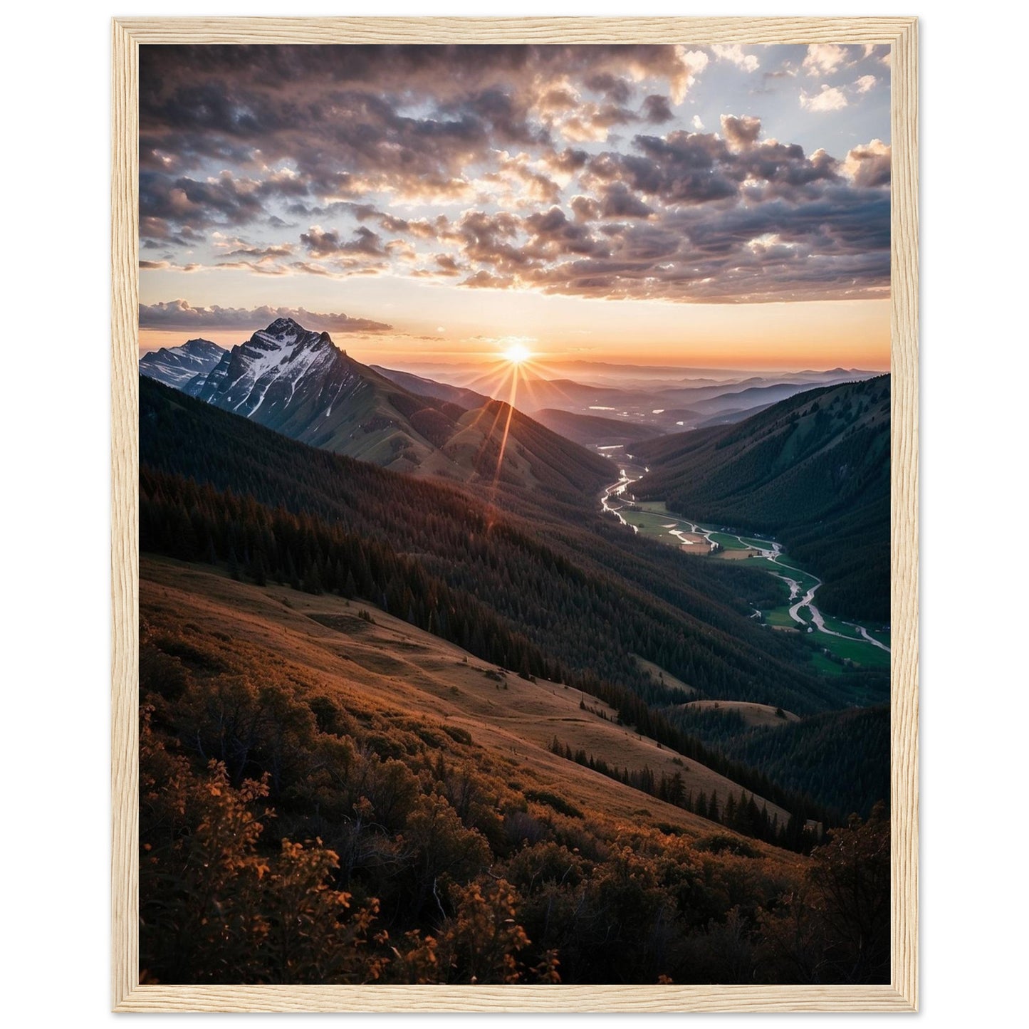 Premium Matte Paper Wooden Framed Poster
