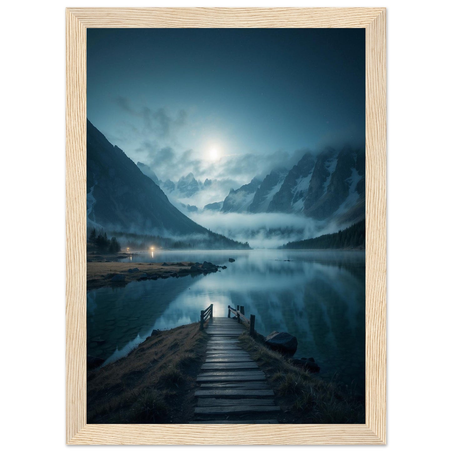 Premium Matte Paper Wooden Framed Poster