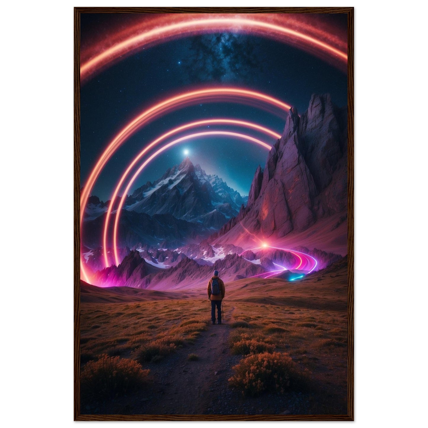 Premium Matte Paper Wooden Framed Poster
