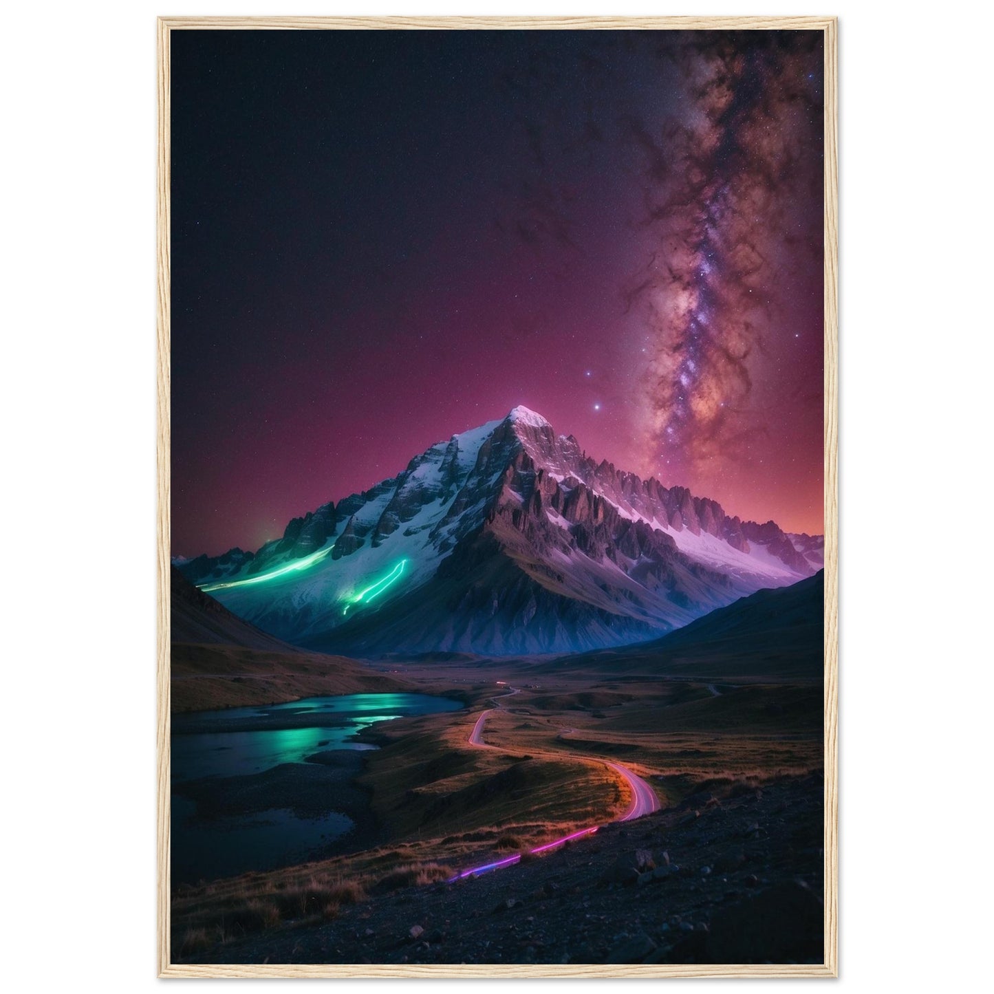 Premium Matte Paper Wooden Framed Poster