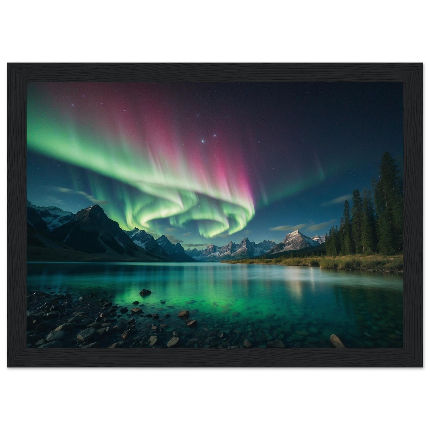 Premium Matte Paper Wooden Framed Poster