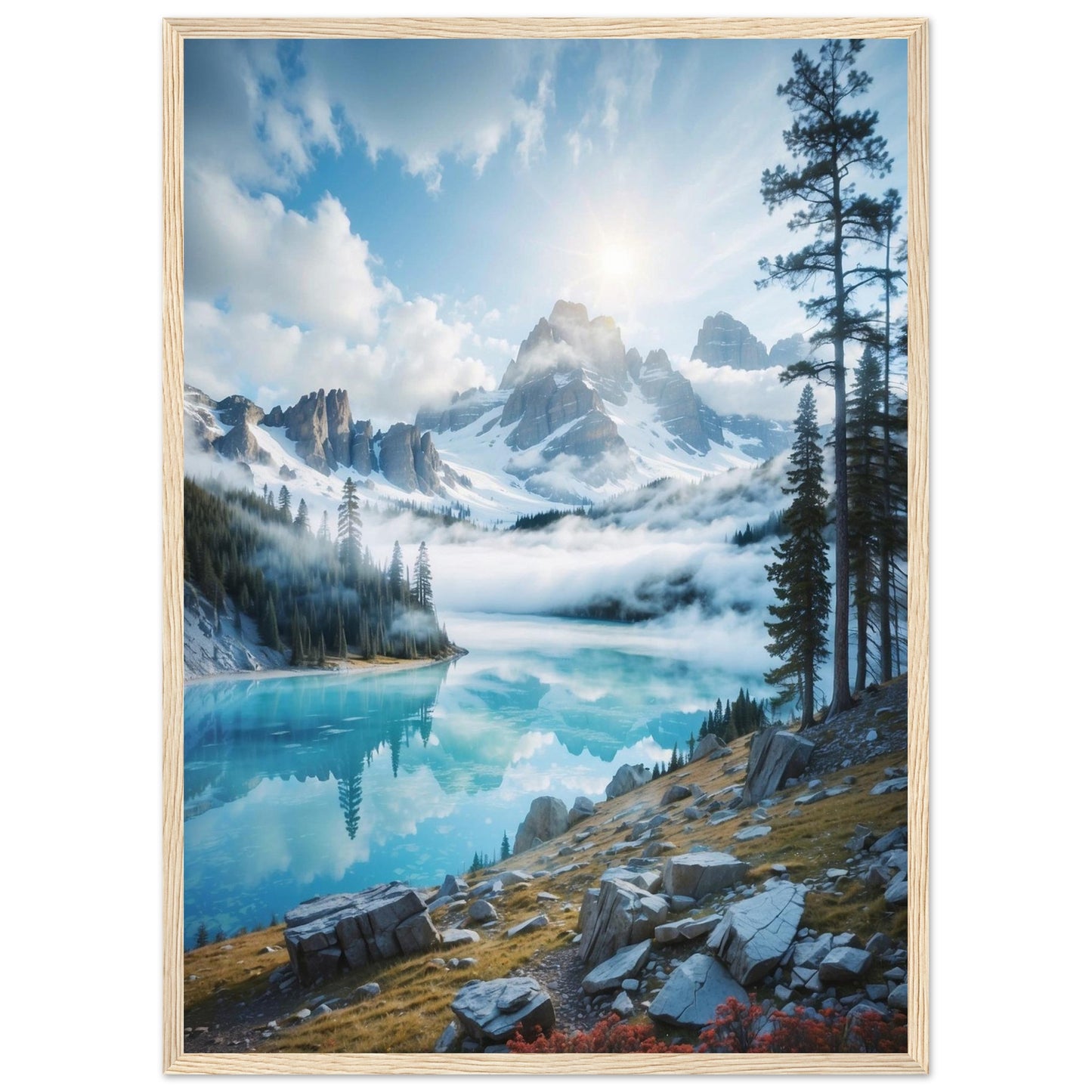 Premium Matte Paper Wooden Framed Poster