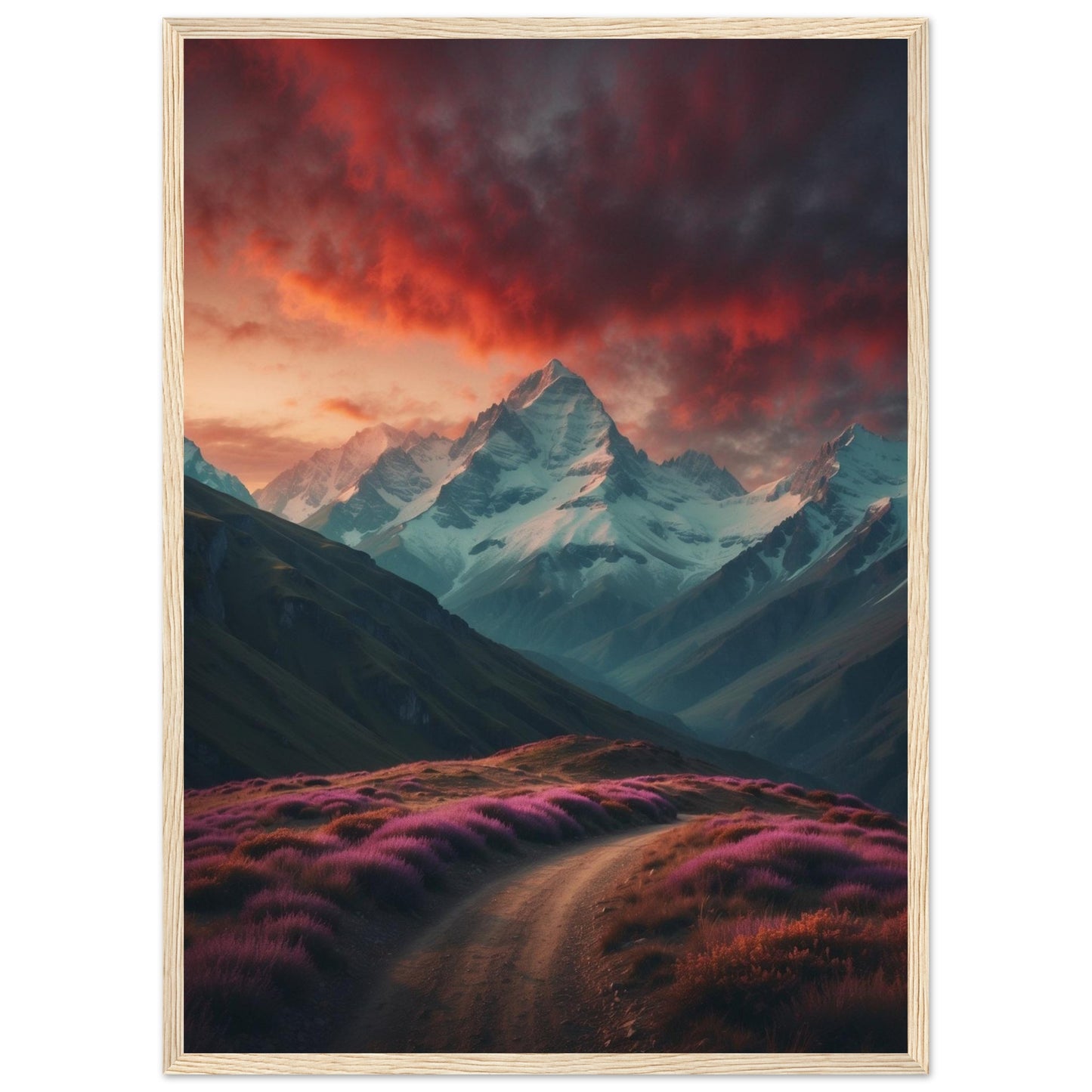 Premium Matte Paper Wooden Framed Poster