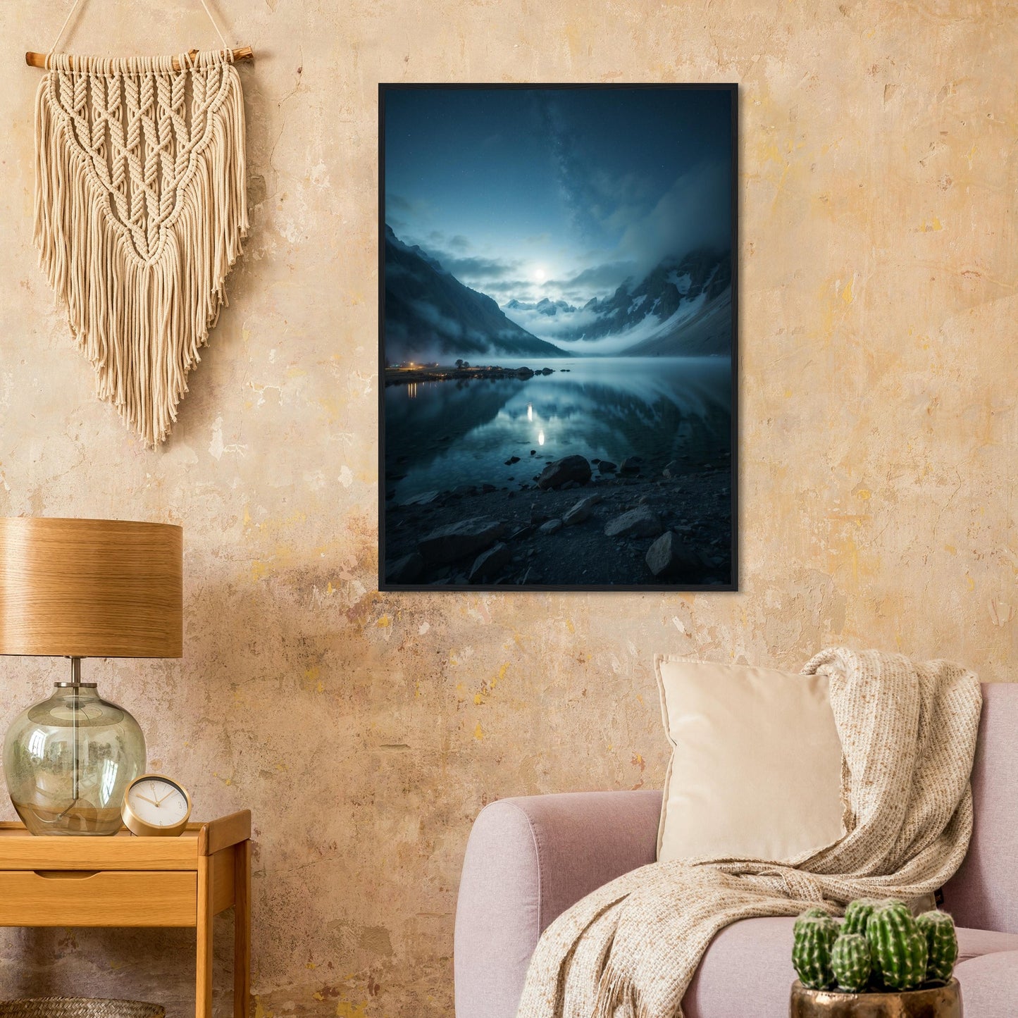 Premium Matte Paper Wooden Framed Poster