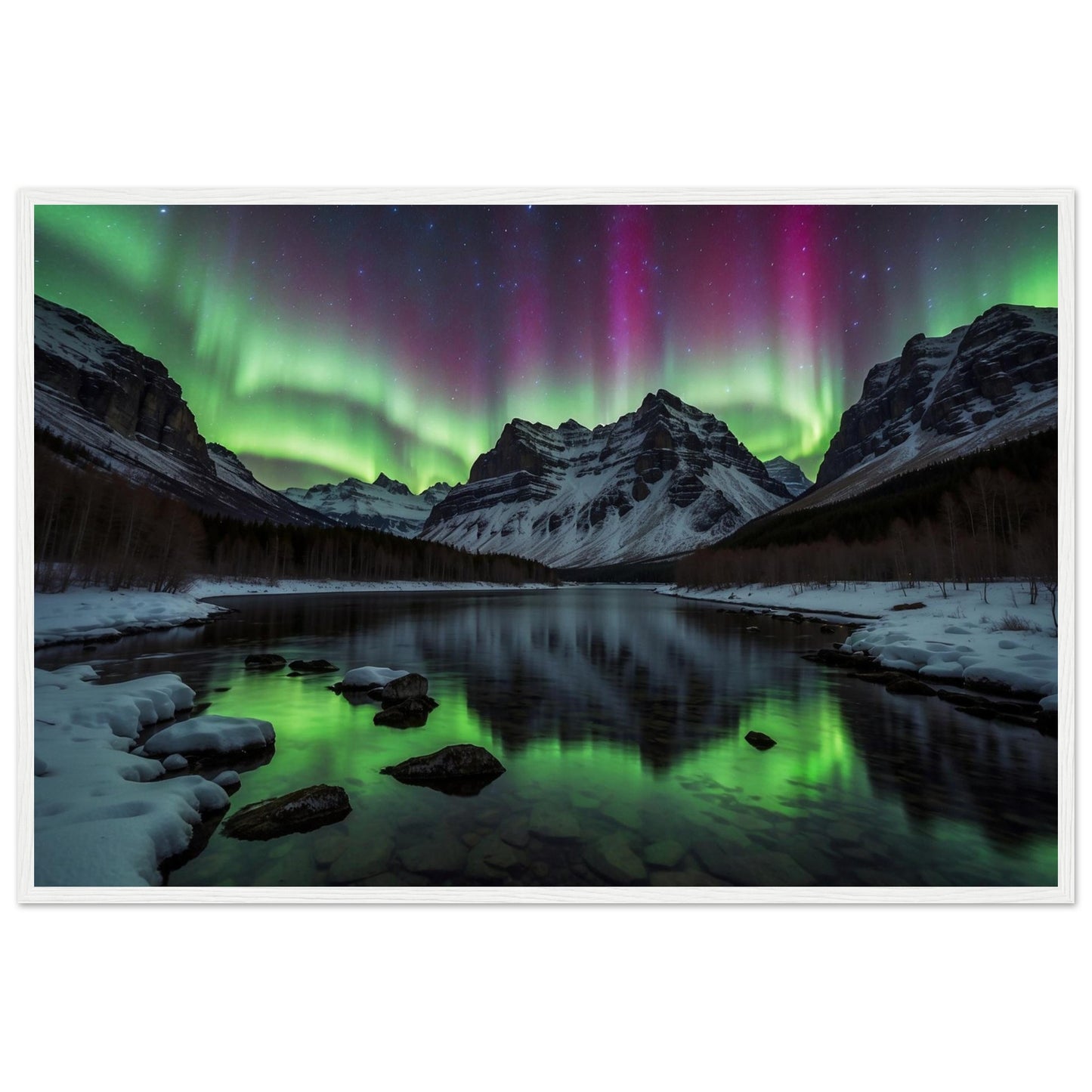 Premium Matte Paper Wooden Framed Poster