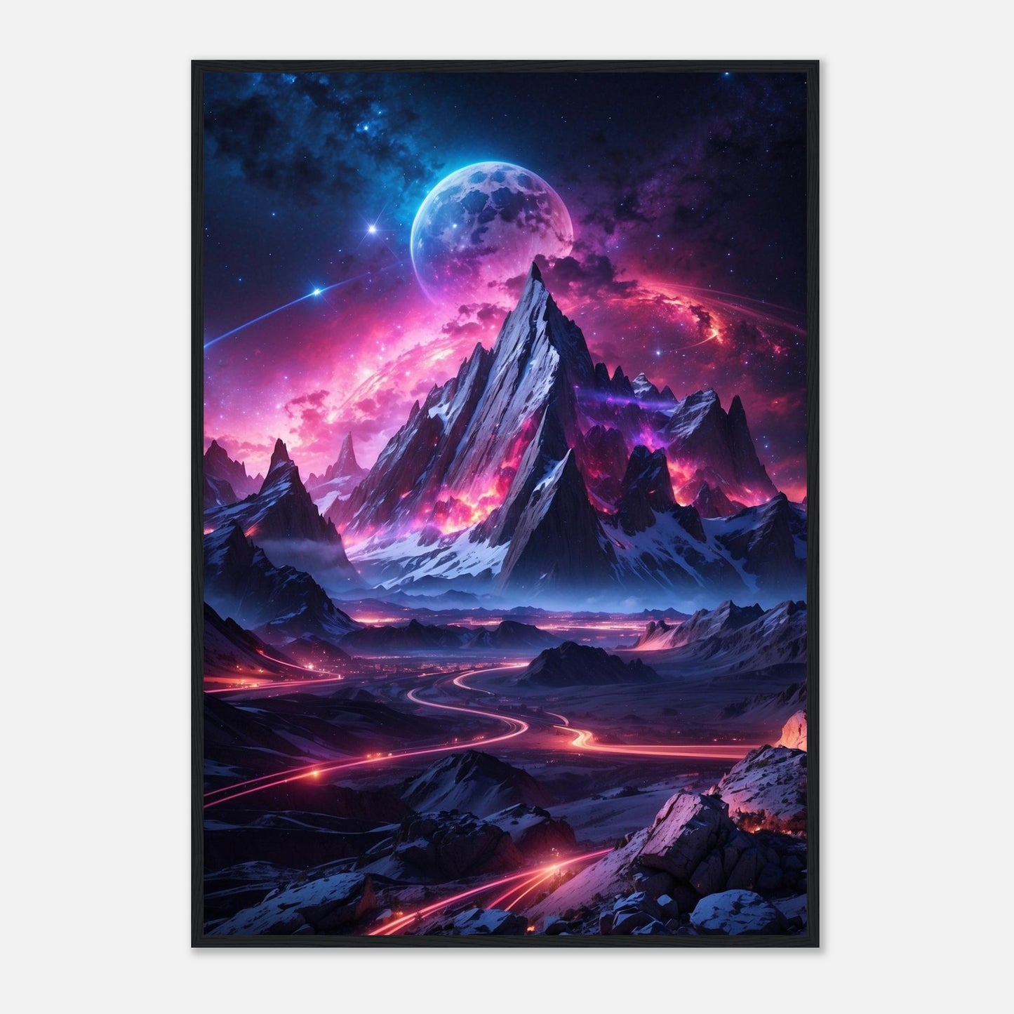 Premium Matte Paper Wooden Framed Poster