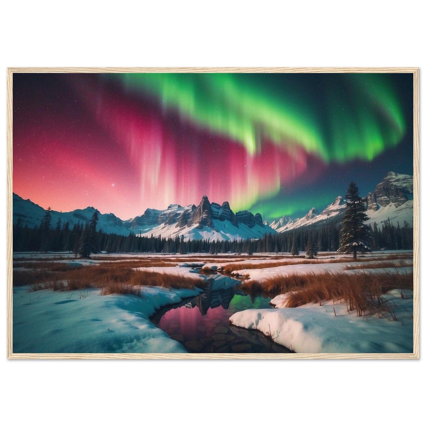 Premium Matte Paper Wooden Framed Poster